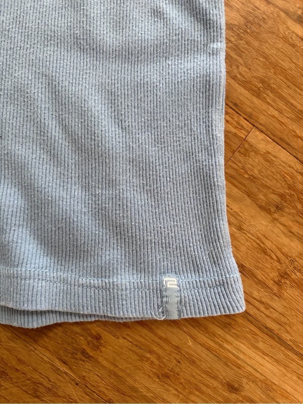 VTG Randy River Ribbed Knit Striped Ringer T-Shirt Blue Size L - Picture 4 of 5